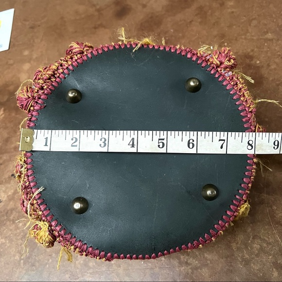 Sans-Arcidet Straw,Mohair and Sequins Bsaket Bag - Picture 8 of 9